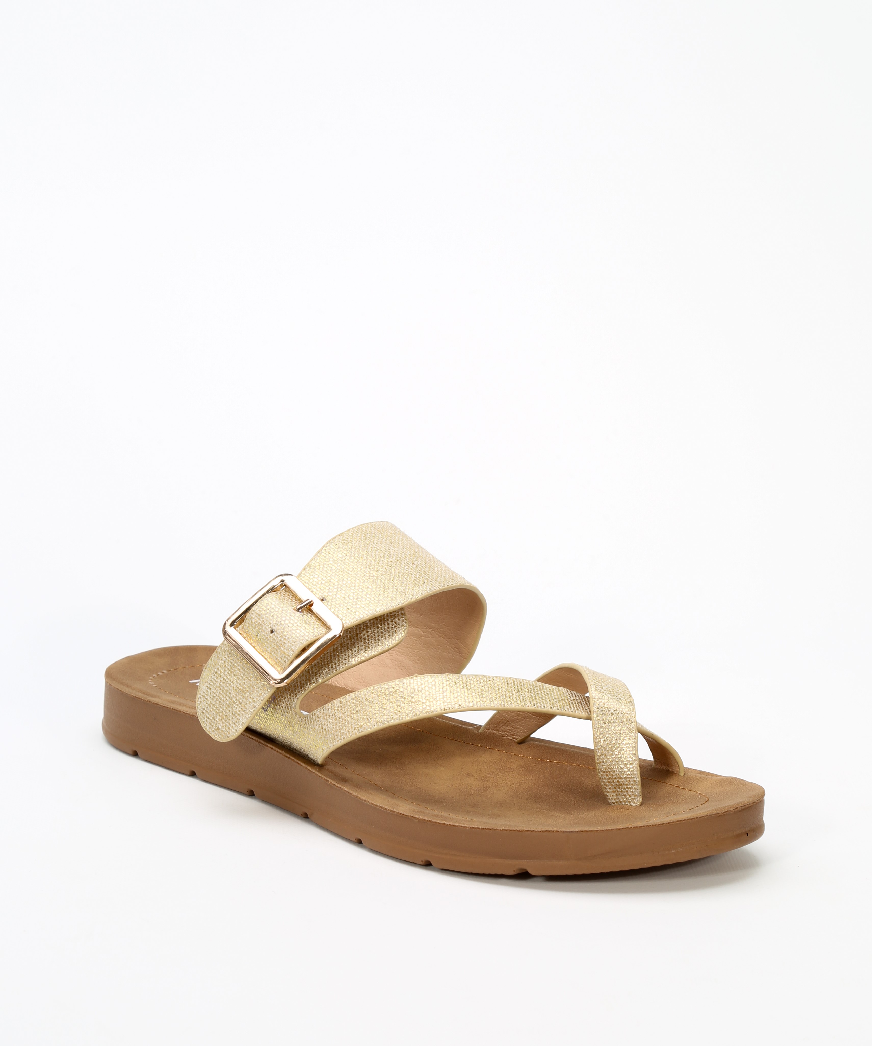 Sandalias planas hebilla